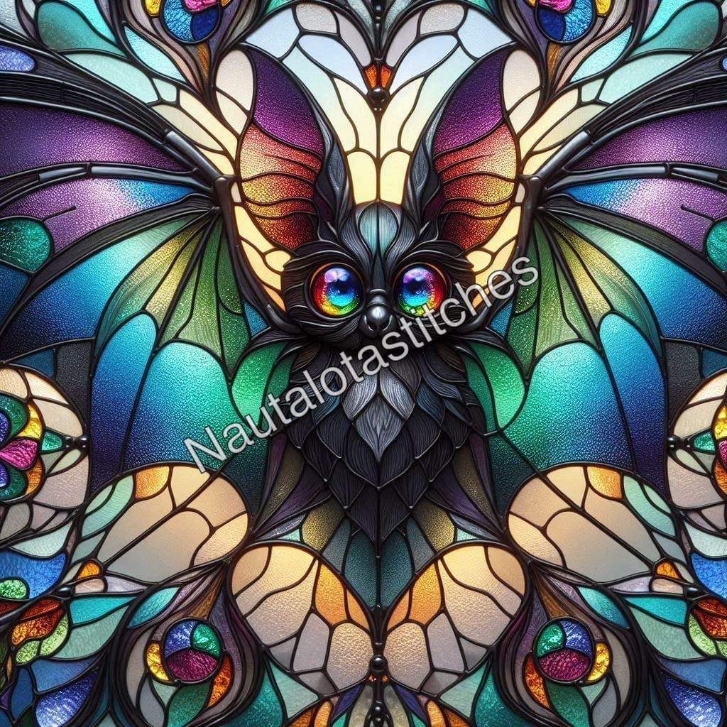Stained Glass Bat