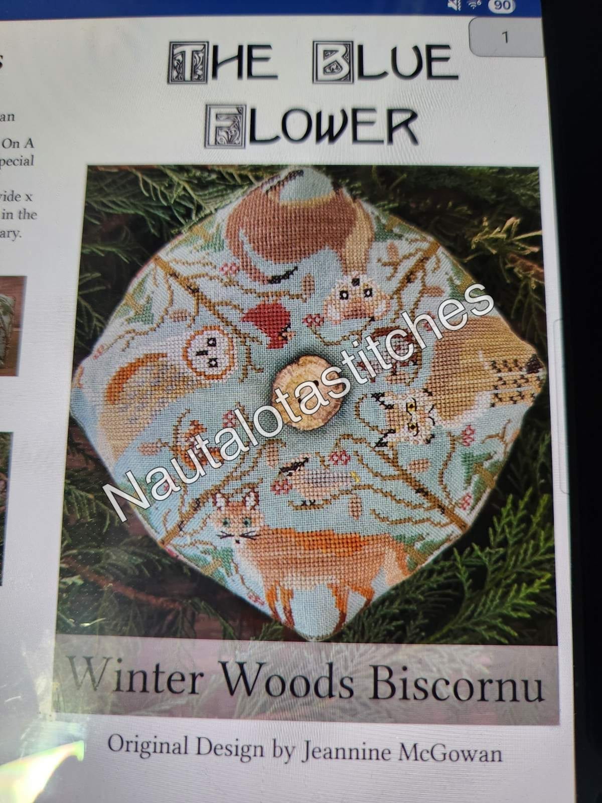 Winter Woods Biscornu