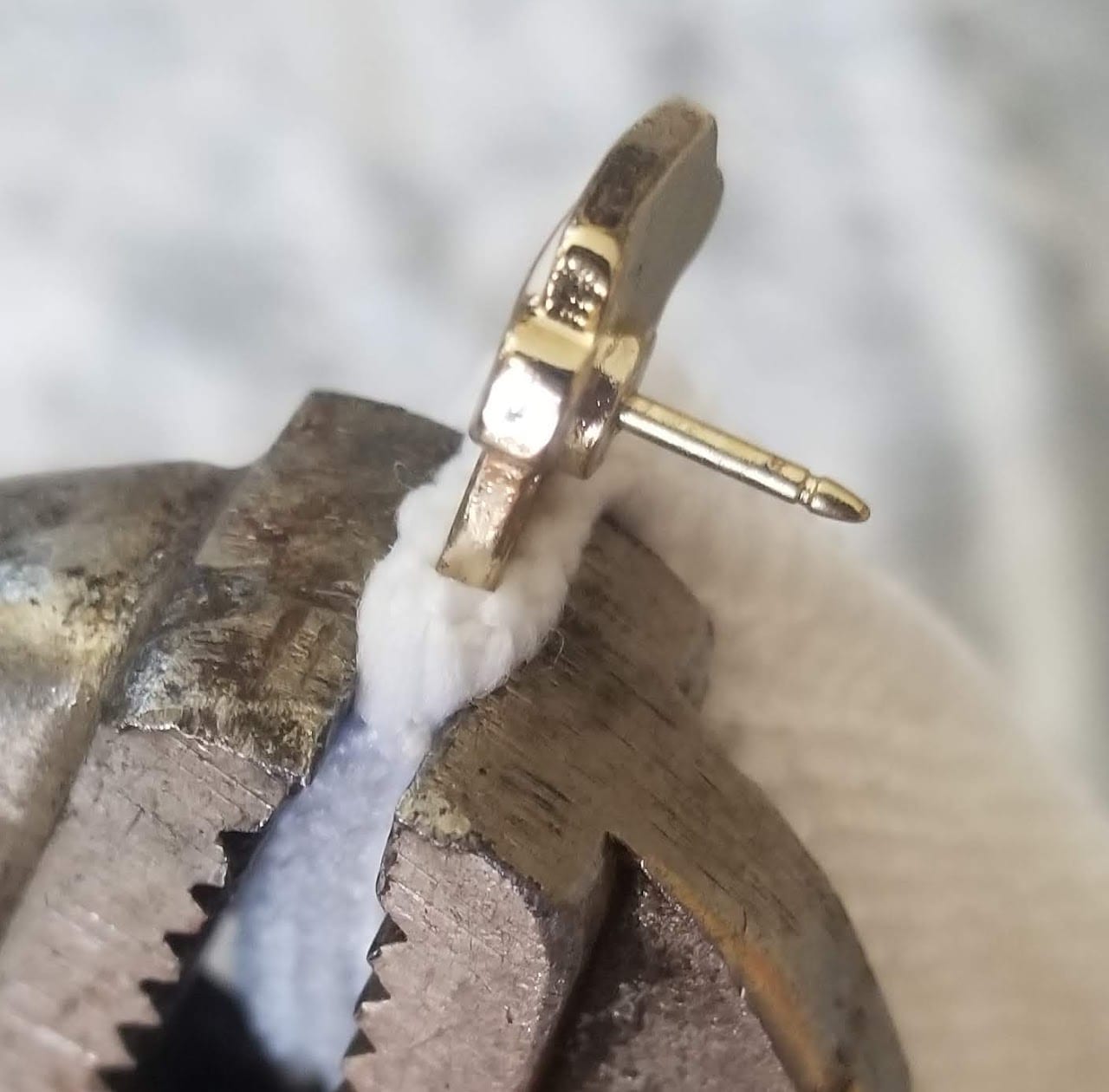 Pin secured and ready to saw